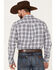 Image #4 - Cody James Men's Tonight Small Plaid Print Button-Down Western Shirt , White, hi-res