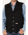 Image #4 - Powder River Outfitters Men's Black Wool Montana Vest, Black, hi-res