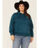 Ariat Women's Eurasian R.E.A.L Arm Logo Graphic Hoodie - Plus , Navy, hi-res