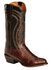Image #1 - Lucchese Handmade 1883 Full Quill Ostrich Montana Cowboy Boots - Medium Toe, , hi-res