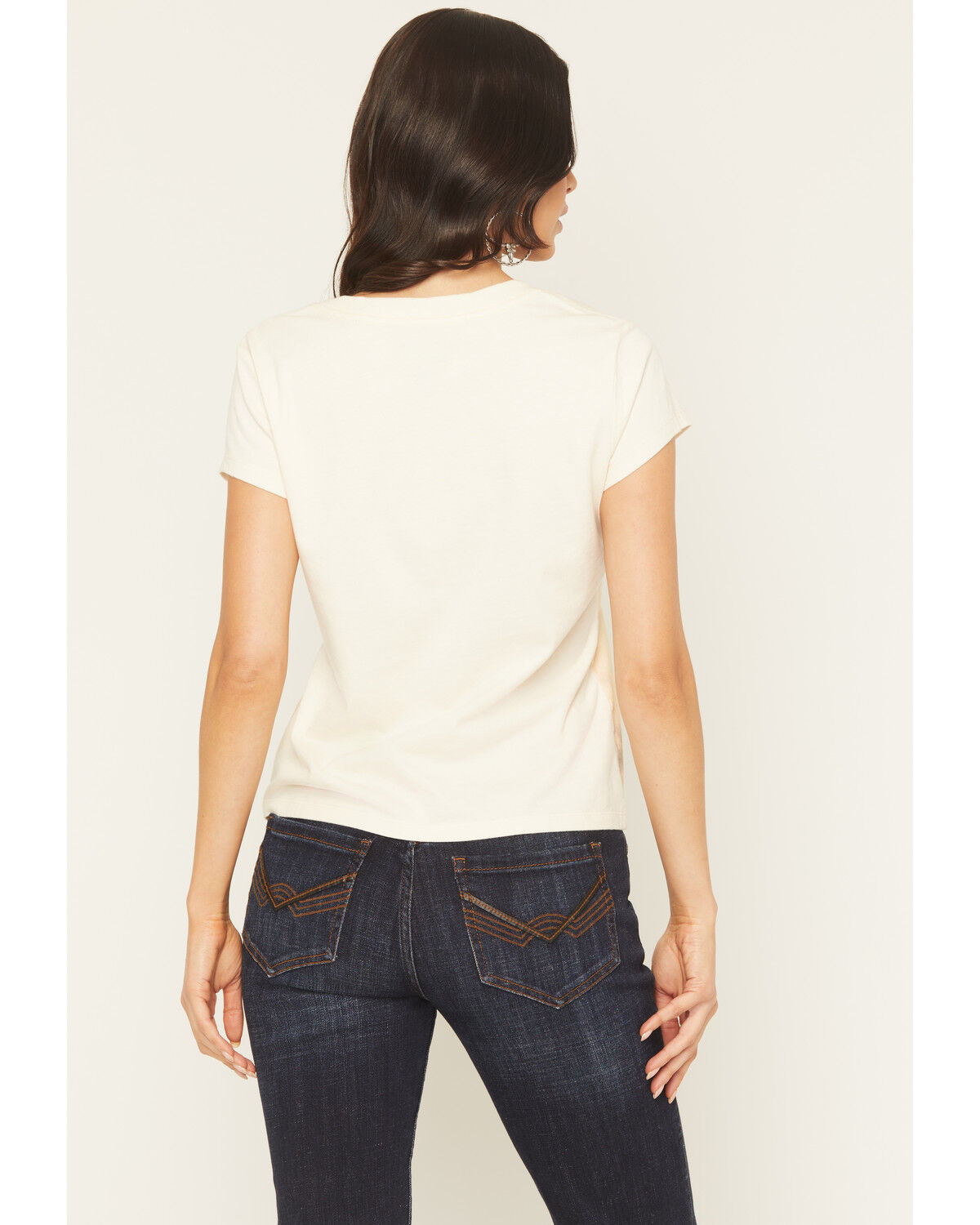 Image #4 - Idyllwind Women's Running Horses Short Sleeve Graphic Baby Tee, Cream, hi-res
