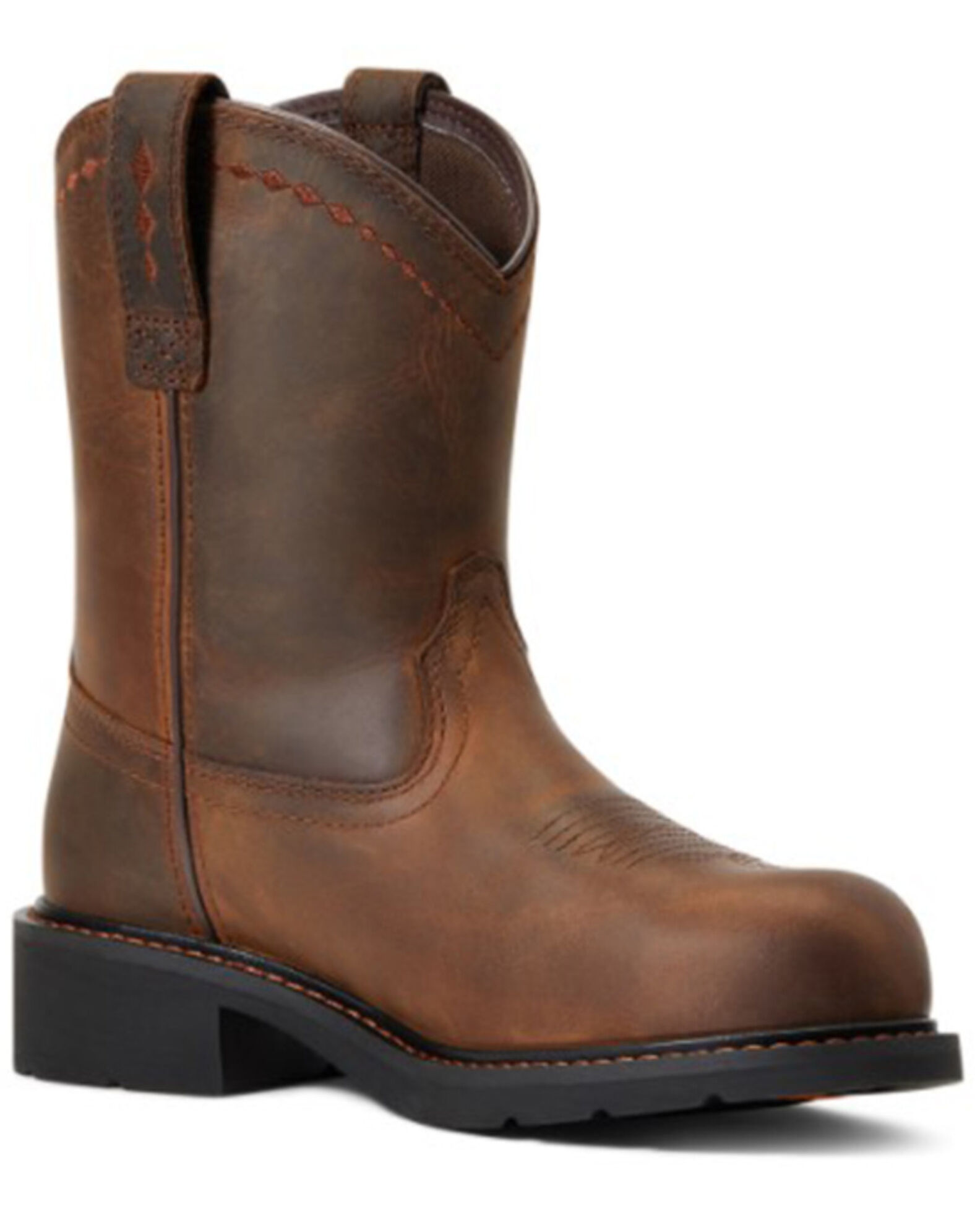 Women's work boots pull hotsell on