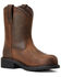 Image #1 - Ariat Women's Fatbaby Pull On Work Boots - Steel Toe , Brown, hi-res