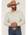 Image #1 - Gibson Trading Co Men's Old Pal Wallpaper Floral Print Long Sleeve Snap Western Shirt - Big, Ivory, hi-res