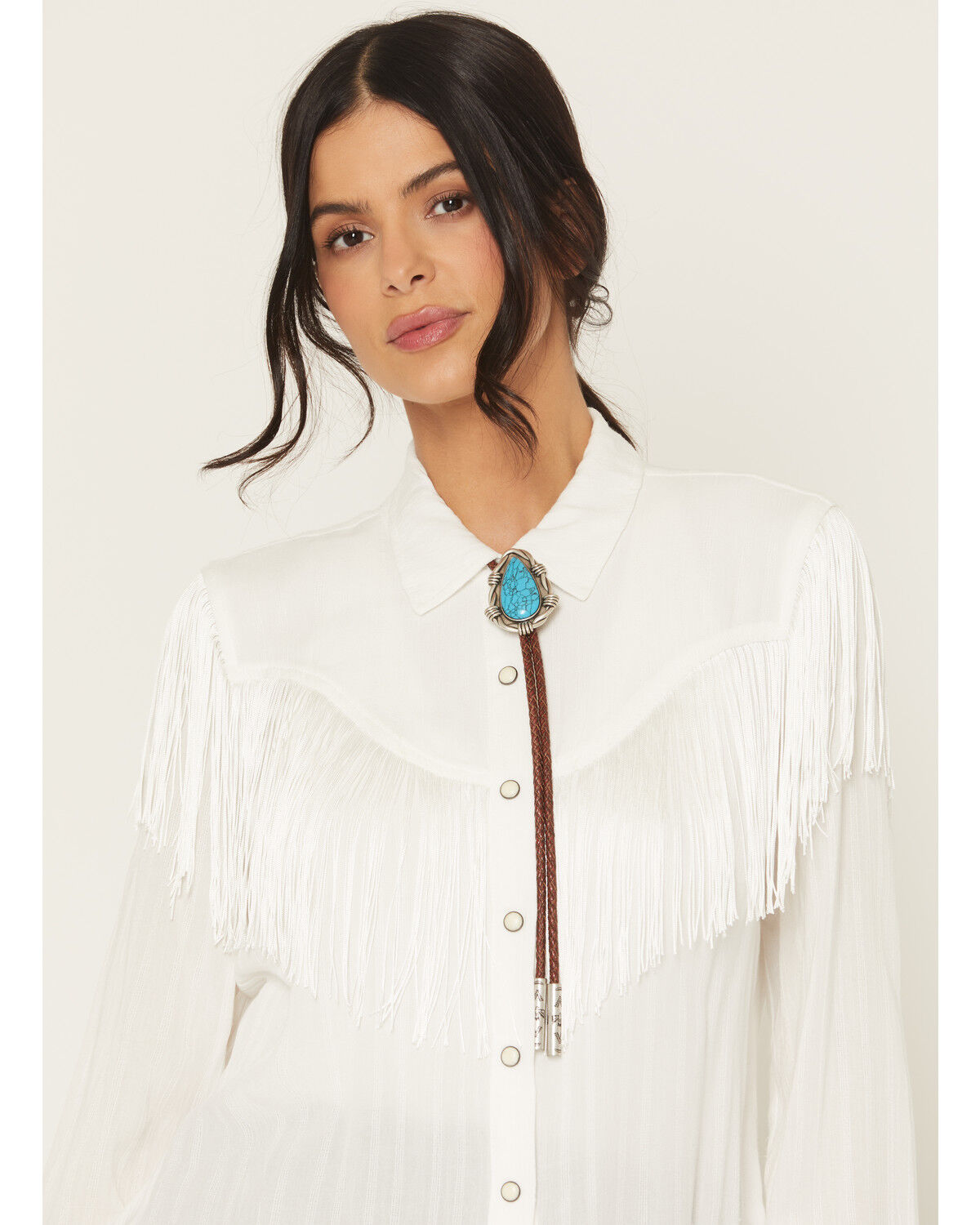 Image #1 - Idyllwind Women's Truett Synthetic Turquoise Bolo Tie, Brown, hi-res