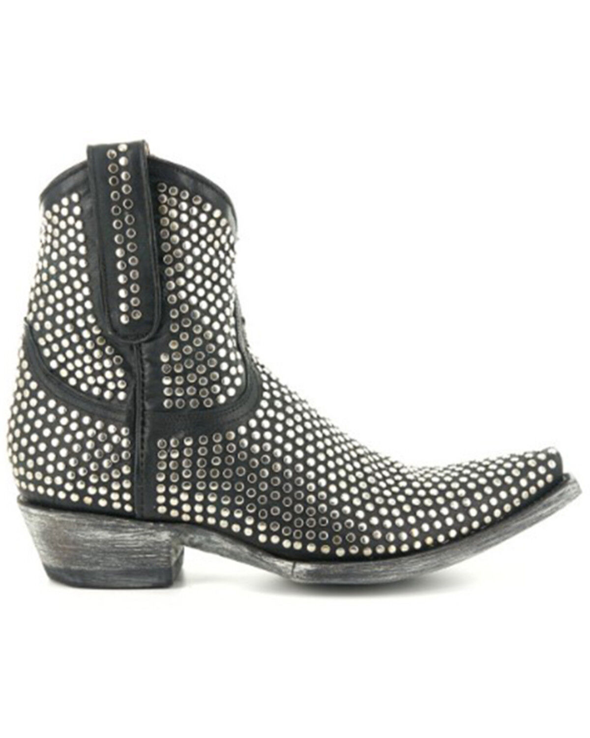 Image #2 - Old Gringo Women's Agujas Western Fashion Booties - Snip Toe, Black, hi-res