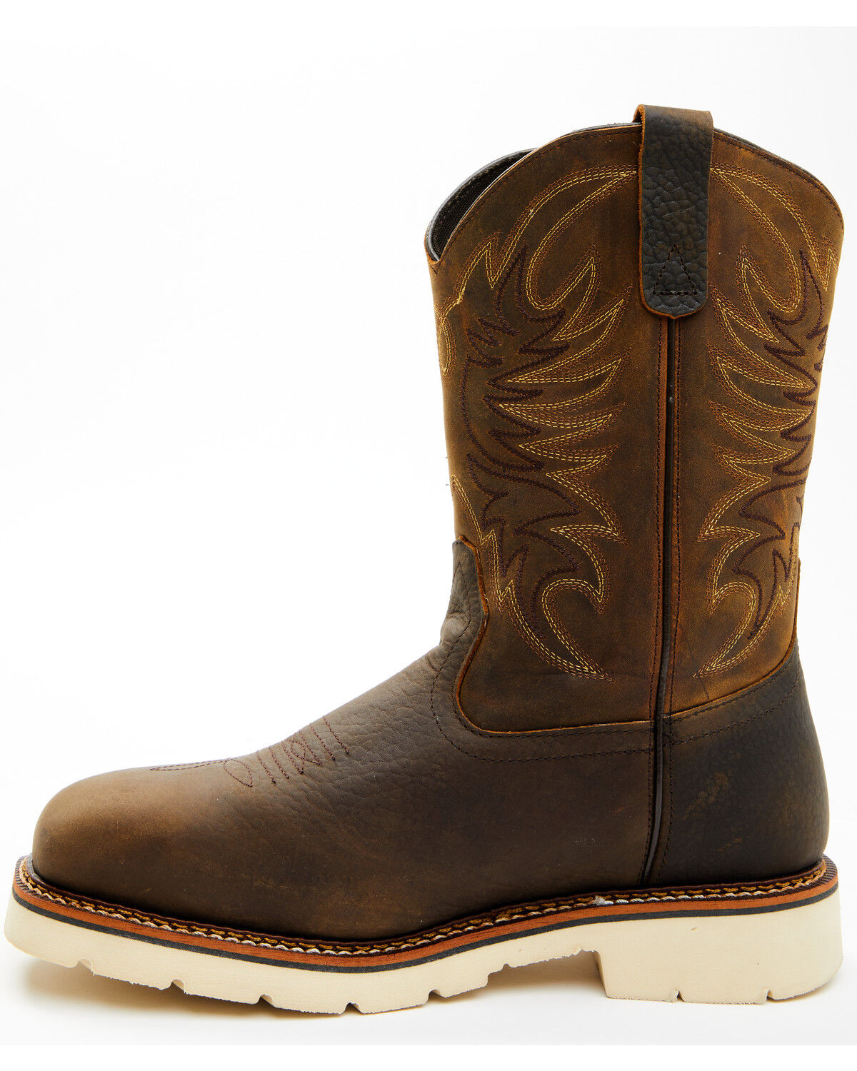 Image #3 - Thorogood Men's 11" USA Wellington Western Boots - Steel Toe, Brown, hi-res
