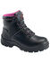 Image #1 - Avenger Women's Builder Mid 6" Lace-Up Waterproof Work Boots - Steel Toe, Black, hi-res