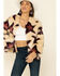 Image #3 - Band Of Gypsies Women's Ivory Star Faux Fur Jacket , , hi-res