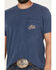 Image #3 - Wrangler Men's Long Live Cowboys Short Sleeve Graphic T-Shirt, Blue, hi-res