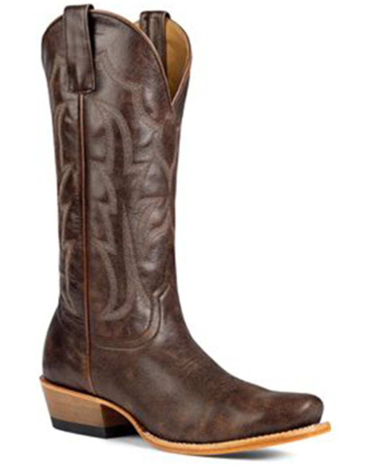 Image #1 - Macie Bean Women's Penny For Your Thoughts Western Boots - Snip Toe, Brown, hi-res