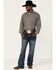 Image #2 - Resistol Men's Quincy Small Plaid Long Sleeve Button Down Western Shirt, Blue, hi-res