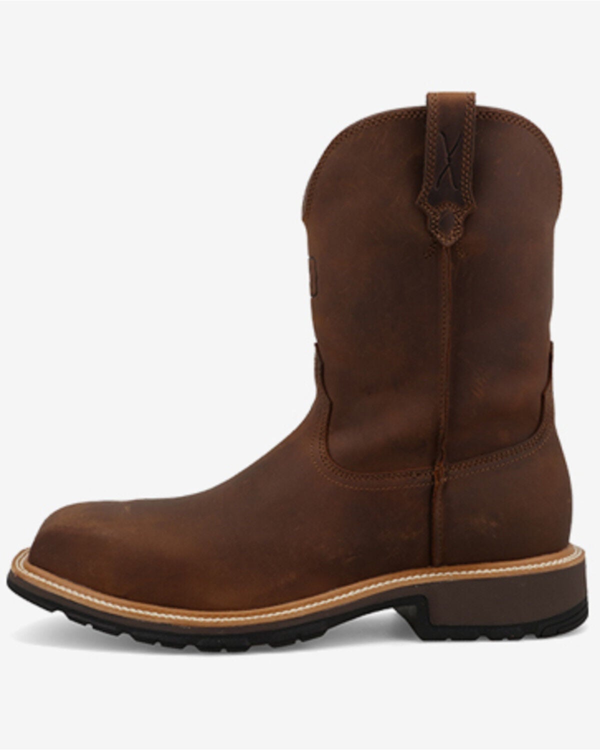 Image #3 - Twisted X Men's 10" Cowboy Work Boots - Nano Composite Toe, Brown, hi-res