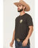 Image #3 - Ariat Men's Take The Long Way Short Sleeve Graphic T-Shirt, Charcoal, hi-res