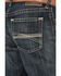 Image #4 - Ariat Men's Boot Barn Exclusive Bart Keith Dark Wash Relaxed Straight Denim Jeans, Dark Wash, hi-res