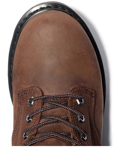 Image #4 - Timberland Men's 6" Pit Boss Work Boots - Soft Toe , Brown, hi-res