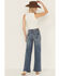 Image #1 - 7 For All Mankind Women's Medium Wash Ultra High Rise Dojo Stretch Denim Jeans, Medium Wash, hi-res