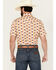Image #4 - Cody James Men's Saint Abstract Striped Short Sleeve Snap Western Shirt, Ivory, hi-res