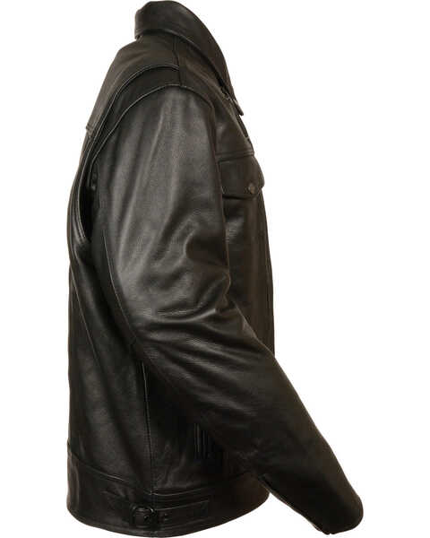 Image #2 - Milwaukee Leather Men's High End Utility Pocket Vented Cruiser Jacket, Black, hi-res