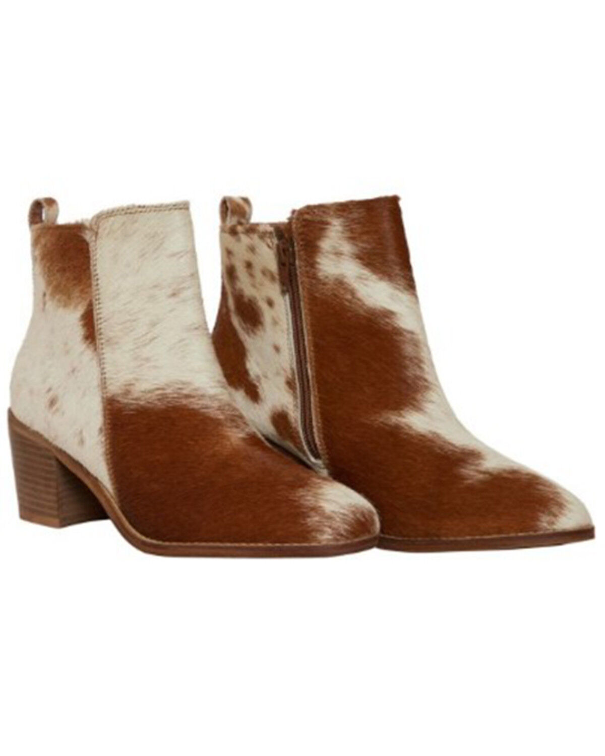 Image #1 - Myra Bag Women's Proton Fashion Booties - Round Toe, Brown, hi-res