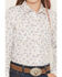 Image #3 - Ariat Girls' Floral Print Long Sleeve Snap Western Shirt, White, hi-res