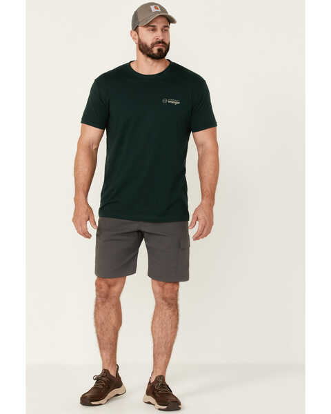 Image #1 - ATG by Wrangler Men's All-Terrain Asymmetric Cargo Shorts , Grey, hi-res