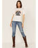 Image #2 - Hooey Women's Boot Barn Exclusive Music Short Sleeve Graphic Tee, Cream, hi-res
