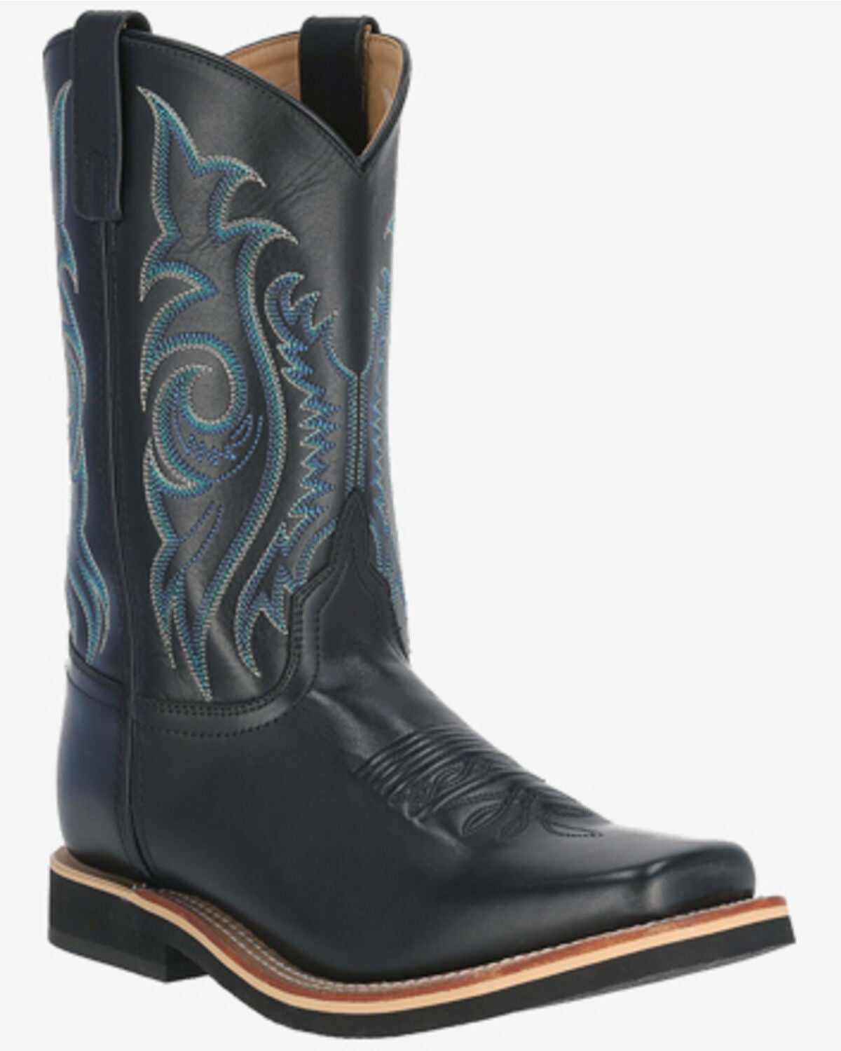 Smoky Mountain Men's Hidalgo Performance Western Boots - Square Toe, Black, hi-res