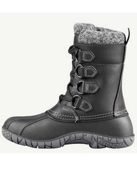 Image #3 - Baffin Women's Yellowknife Cuff Boots - Round Toe, Black, hi-res