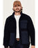 Image #2 - Brothers and Sons Men's Hart Reversible Sherpa Jacket, Navy, hi-res