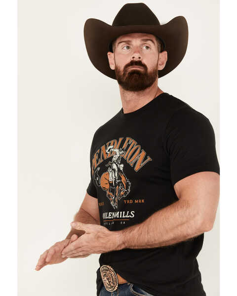 Image #2 - Pendleton Men's Boot Barn Exclusive Bucking Horse Short Sleeve Graphic T-Shirt, Black, hi-res