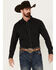 Image #1 - Moonshine Spirit Men's Tuner Striped Long Sleeve Snap Flannel Shirt, Grey, hi-res