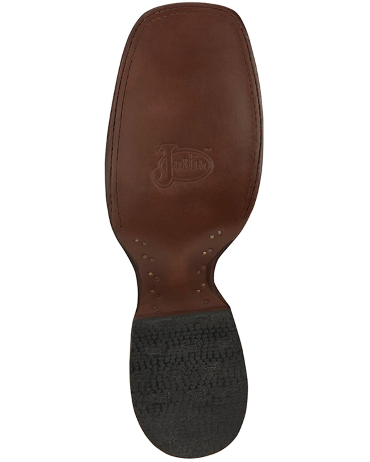 Image #6 - Justin Men's King Exotic Ostrich Western Boots - Broad Square Toe, Cognac, hi-res