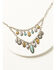 Image #1 - Shyanne Women's Rodeo Sunset Layered Charm Concho Necklace, Turquoise, hi-res