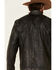 Image #5 - Cripple Creek Men's Antique Black Lamb Nappa Leather Jacket , Black, hi-res