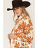 Image #2 - Wrangler Women's Hay Away Cow Print Snap Sherpa Jacket, White, hi-res