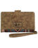 Justin Women's Southwestern Jacquard Wallet, Brown, hi-res