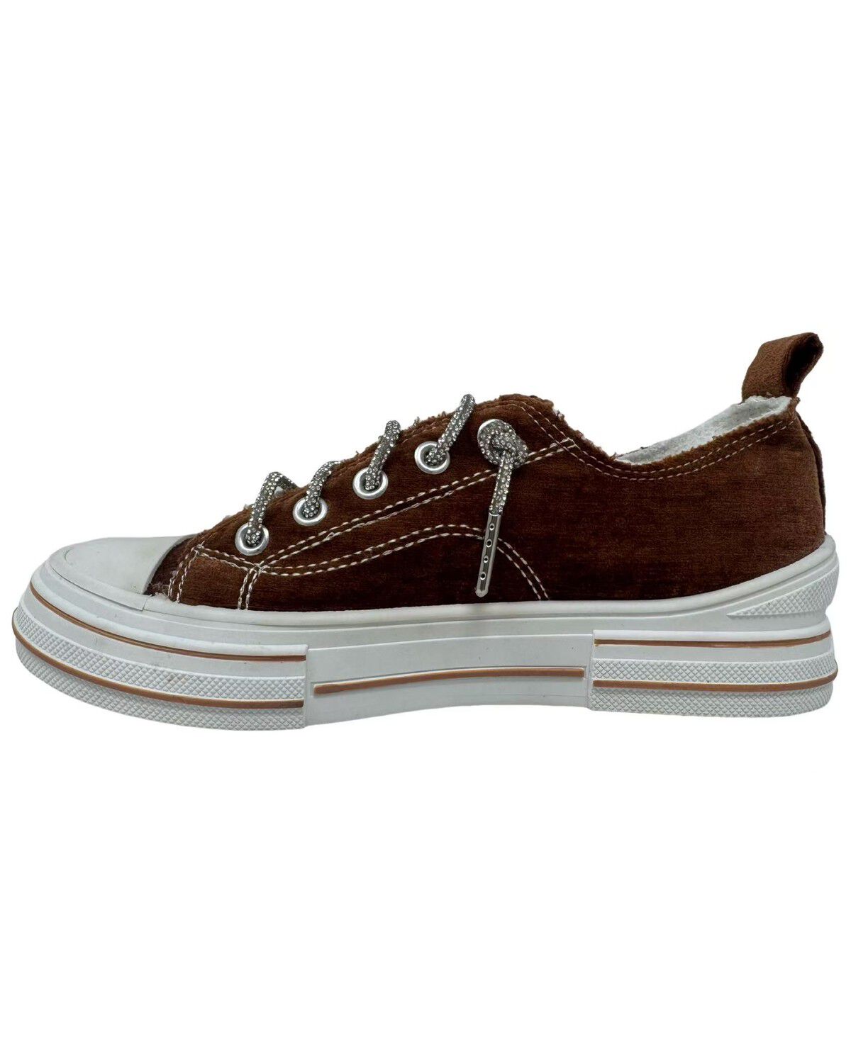 Image #2 - Very G Women's Aman Velvet Casual Sneakers, Tan, hi-res