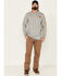 Ariat Men's FR Logo Crew Neck Long Sleeve Shirt, Grey, hi-res
