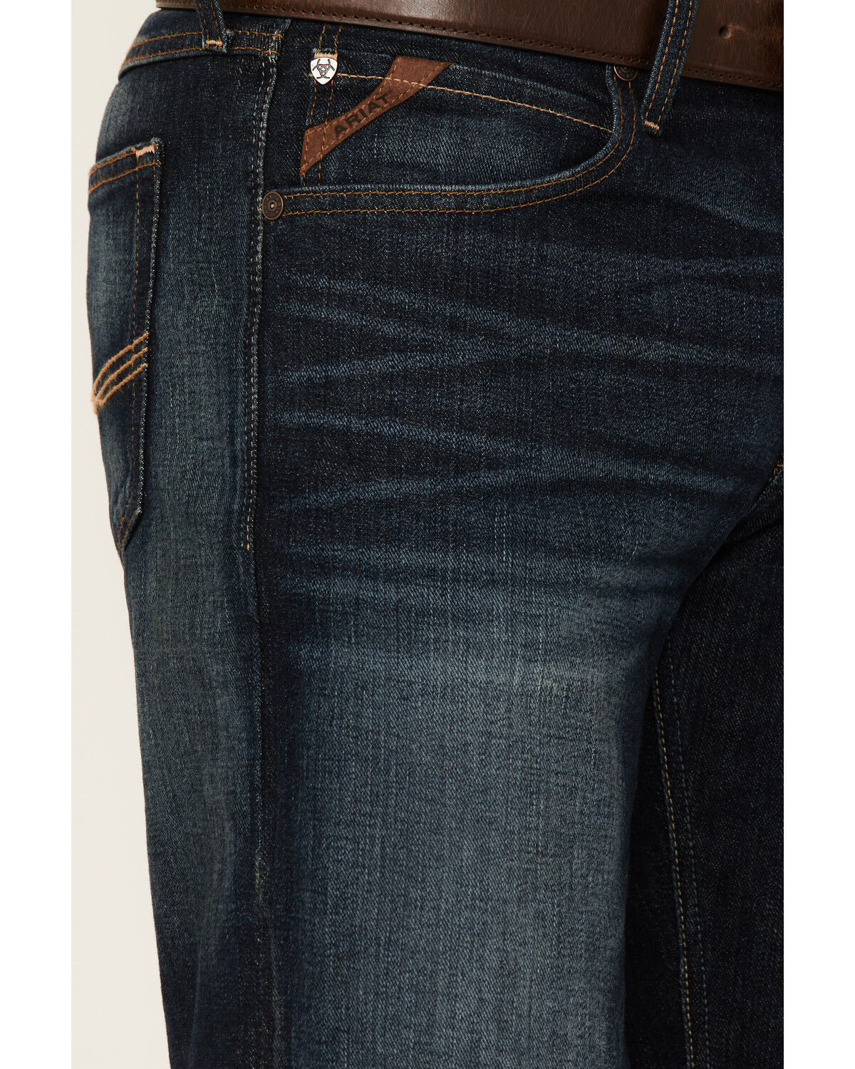 Image #2 - Ariat Men's M5 Legacy Durham Straight Stretch Denim Jeans, Blue, hi-res