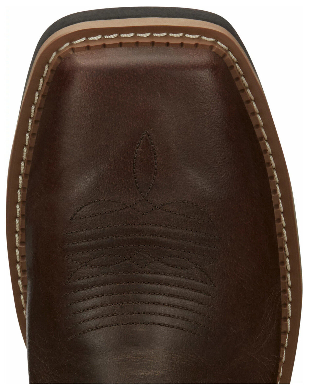 Image #6 - Justin Men's Boot Barn Exclusive Carbide Western Work Boots - Composite Toe, Brown, hi-res