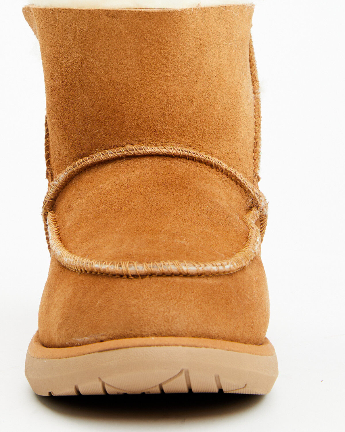 Image #4 - Pendleton Women's Shorty Pull-On Boots - Moc Toe, Chestnut, hi-res