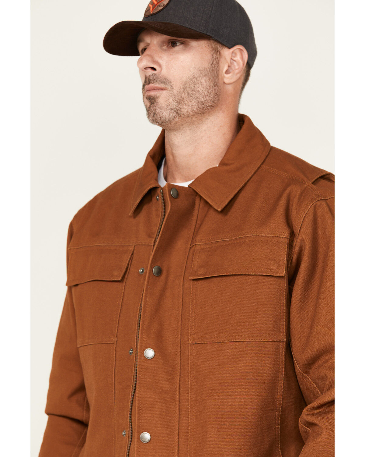 Image #2 - Lucky Brand Workwear Men's Chore Insulated Canvas Work Jacket, Brown, hi-res