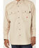 Image #3 - Forge Workwear Men's FR Solid Long Sleeve Button-Down Work Shirt, Stone, hi-res