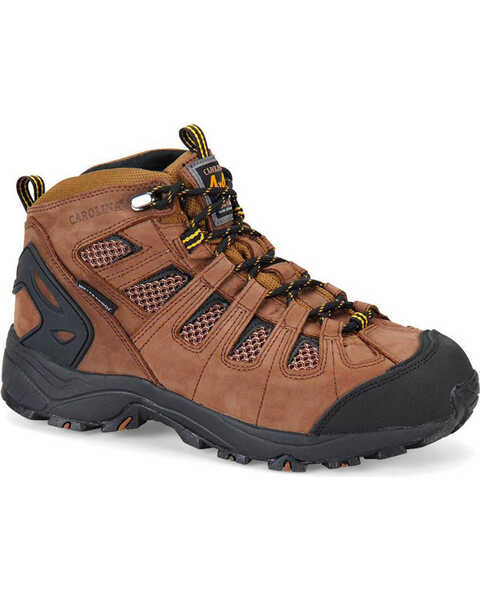 Image #1 - Carolina Men's 6" Waterproof 4x4 Hiker Boots - Composite Toe, Brown, hi-res