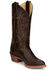 Image #1 - Justin Women's Rosey Western Boot - Round Toe, Coffee, hi-res