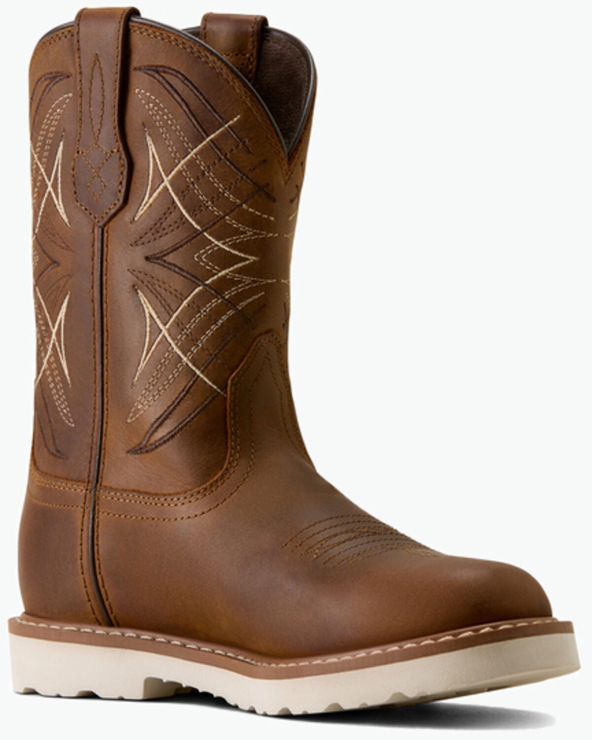 Image #1 - Ariat Boys' Activate Performance Western Boots - Round Toe, Brown, hi-res