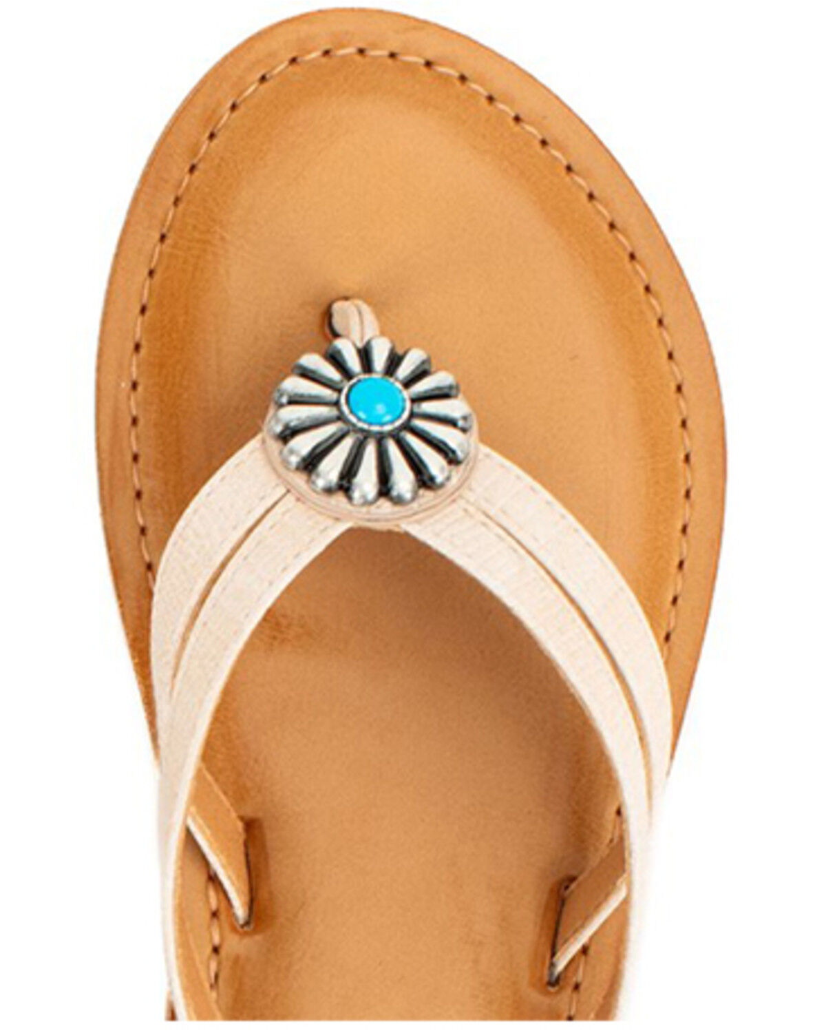Image #4 - Yellow Box Women's Diggins Flip-Flops, Ivory, hi-res