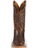 Justin Men's Bent Rail Men's Navigator Western Boots - Square Toe, Brown, hi-res