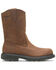 Image #3 - Wolverine Men's Nubuck Wellington Pull On Work Boots - Soft Toe, Brown, hi-res